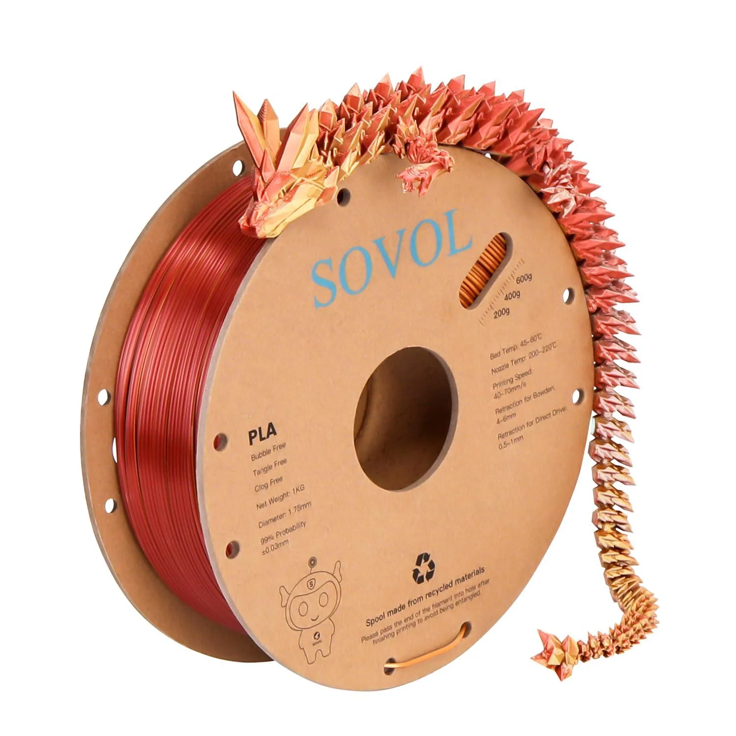 Sovol Silk PLA 3D Filament 1KG - Image 12