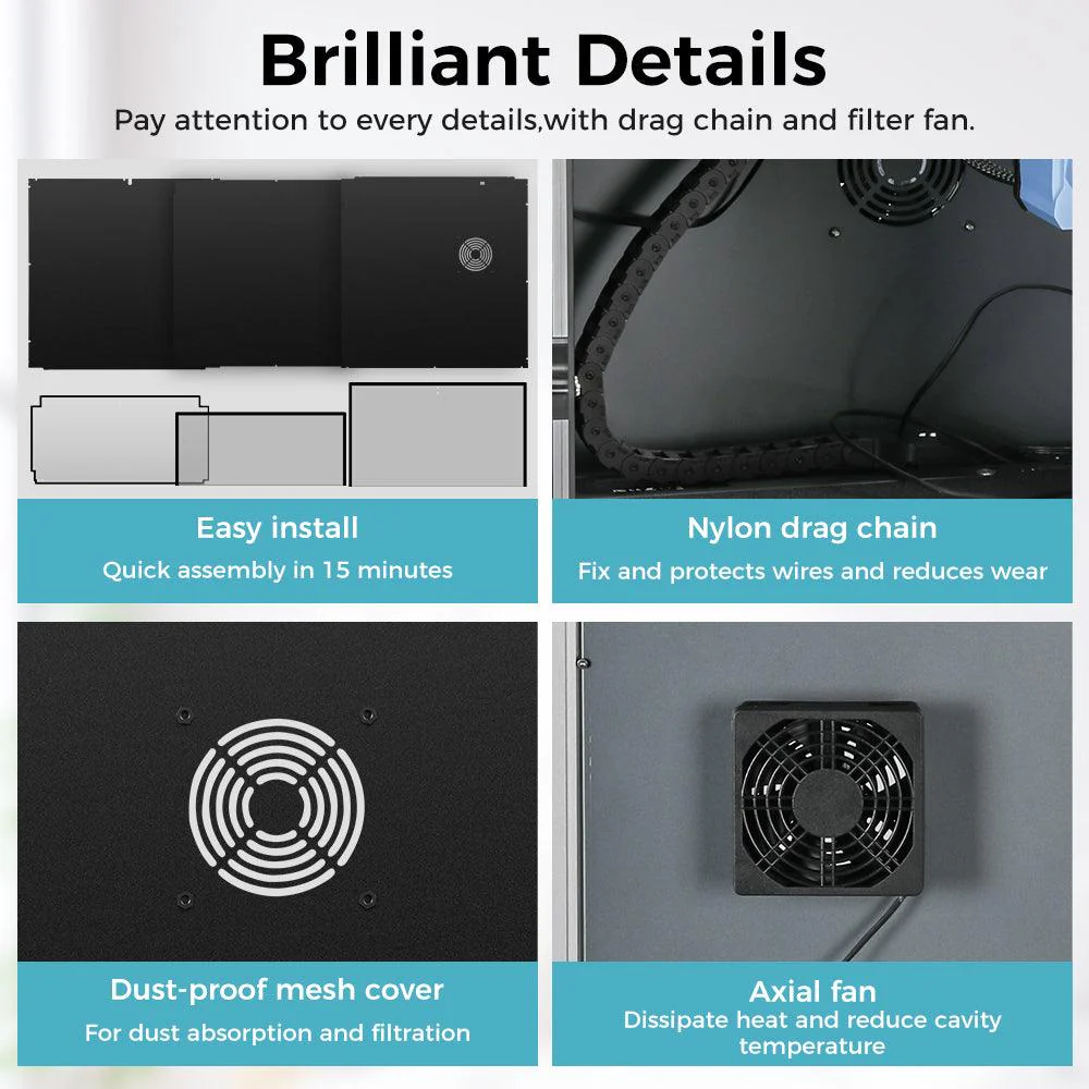 SV08 Glass Open Enclosure - Image 6